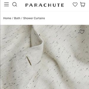 Brand new Parachute Shower curtain made in turkey. Still in packaging.
